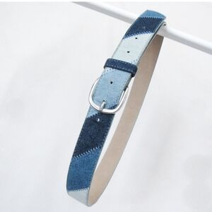 Denim Patchwork Belt